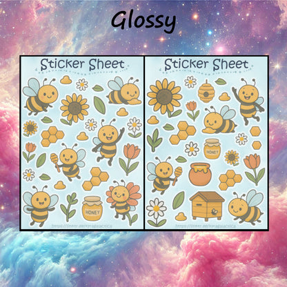 Bee Sticker Set – 2 Sheets 