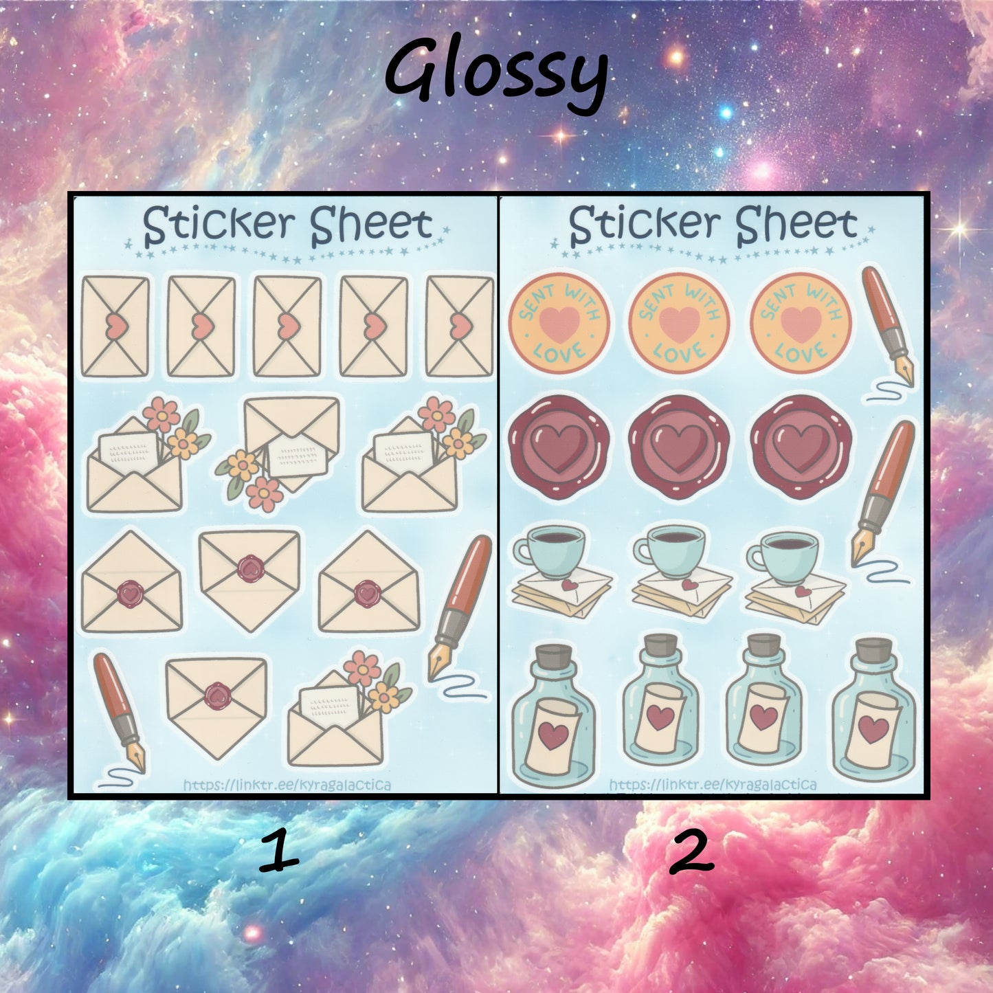 Postcrossing & Snail-Mail Sticker Set – 4 Sheets