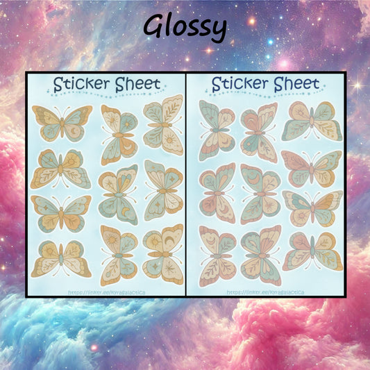 Butterflies Sticker Set – 2 Sheets