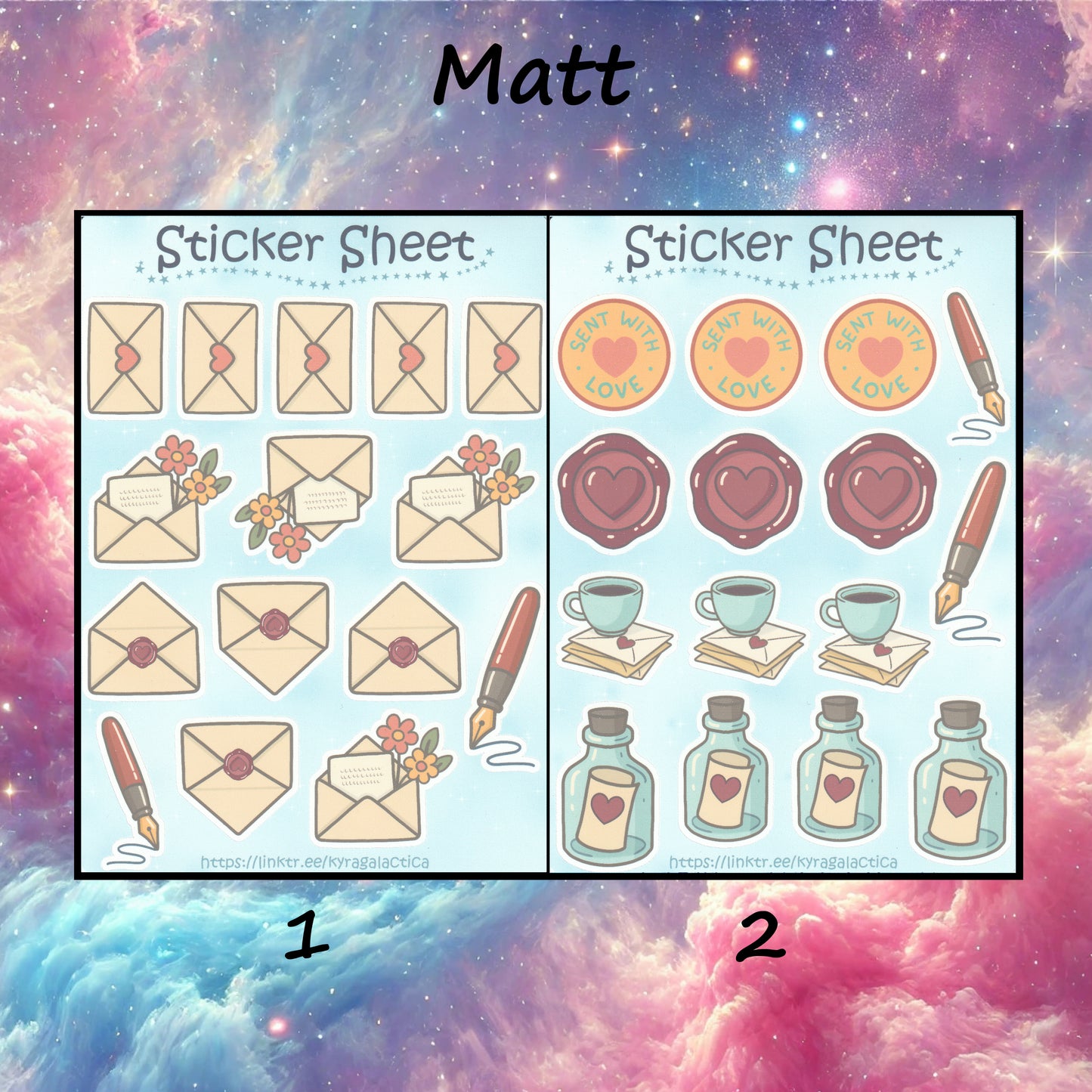 Postcrossing & Snail-Mail Sticker Set – 4 Sheets