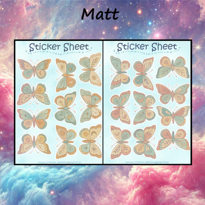 Butterflies Sticker Set – 2 Sheets