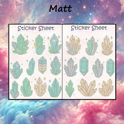 Crystals Sticker Set – 2 Sheets 