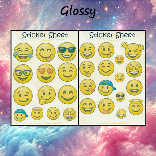 Smiley Sticker Set – 2 sheets