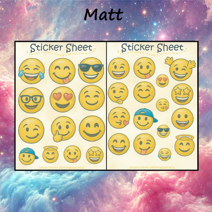 Smiley Sticker Set – 2 sheets
