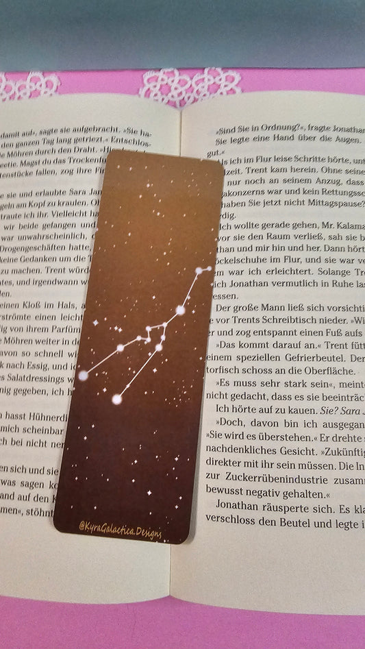 Stier - Lesezeichen - beidseitig bedruckt