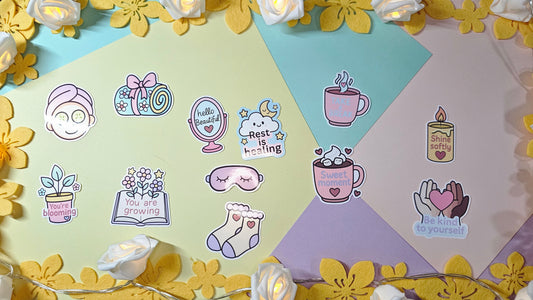 Single stickers - Selfcare Icons
