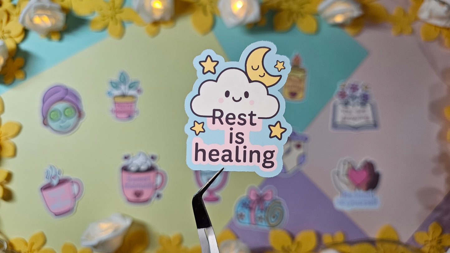 Single stickers - Selfcare Icons