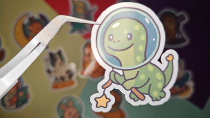 Single stickers - Animals in space