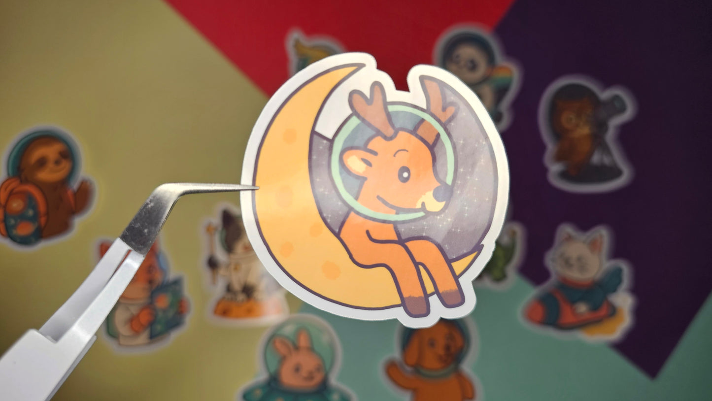 Single stickers - Animals in space