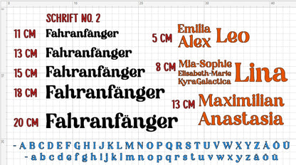 Individual vinyl lettering