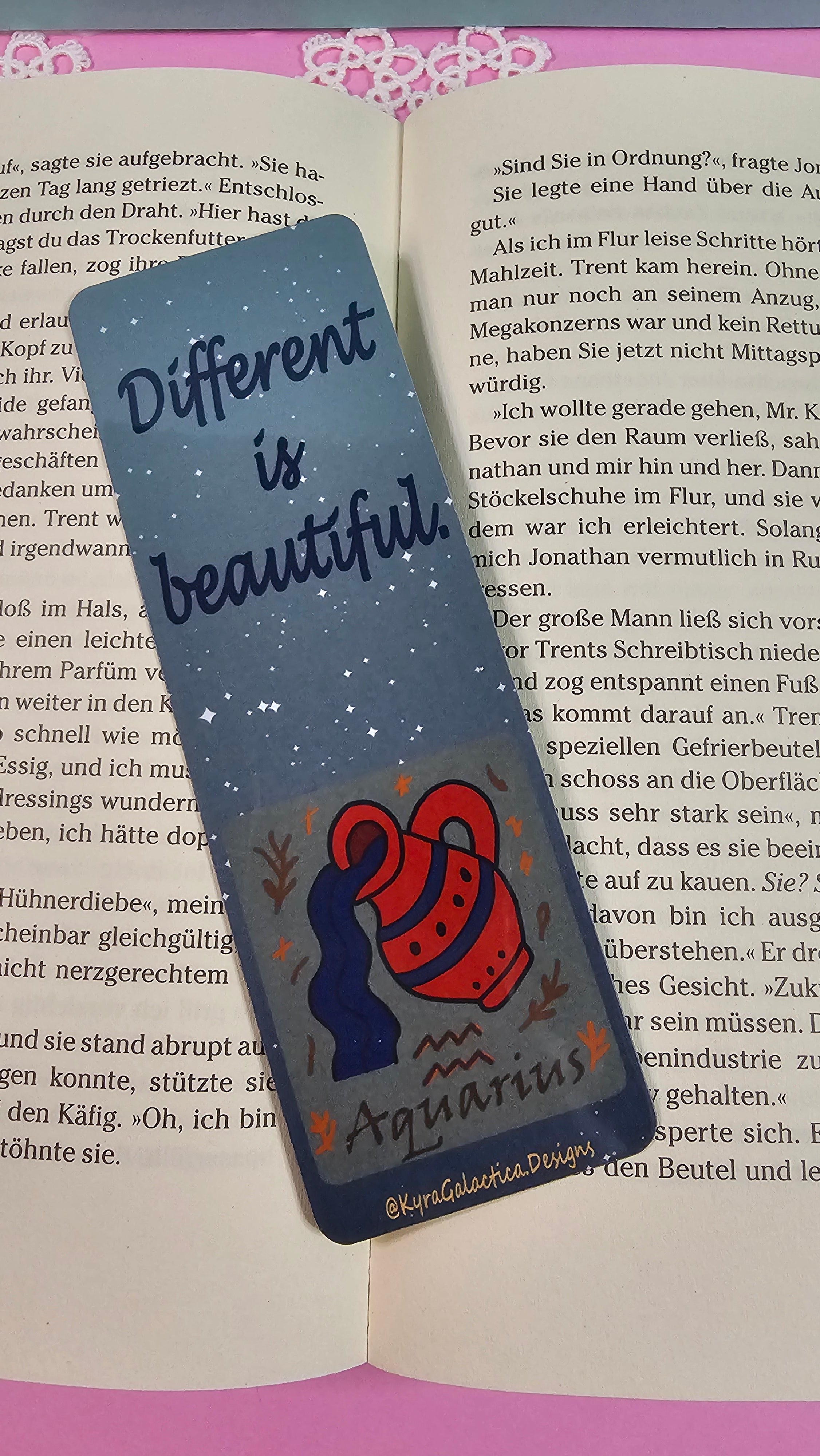 Wassermann - Lesezeichen - beidseitig bedruckt