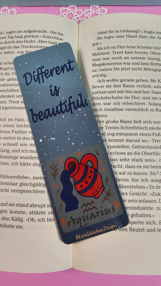 Wassermann - Lesezeichen - beidseitig bedruckt