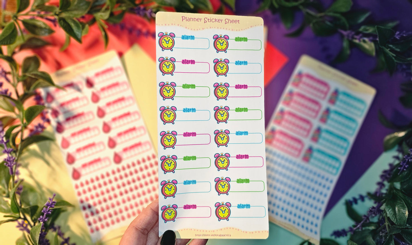 Planner Stickers – Alarm