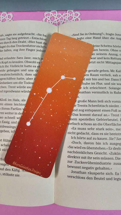 Widder - Lesezeichen - beidseitig bedruckt