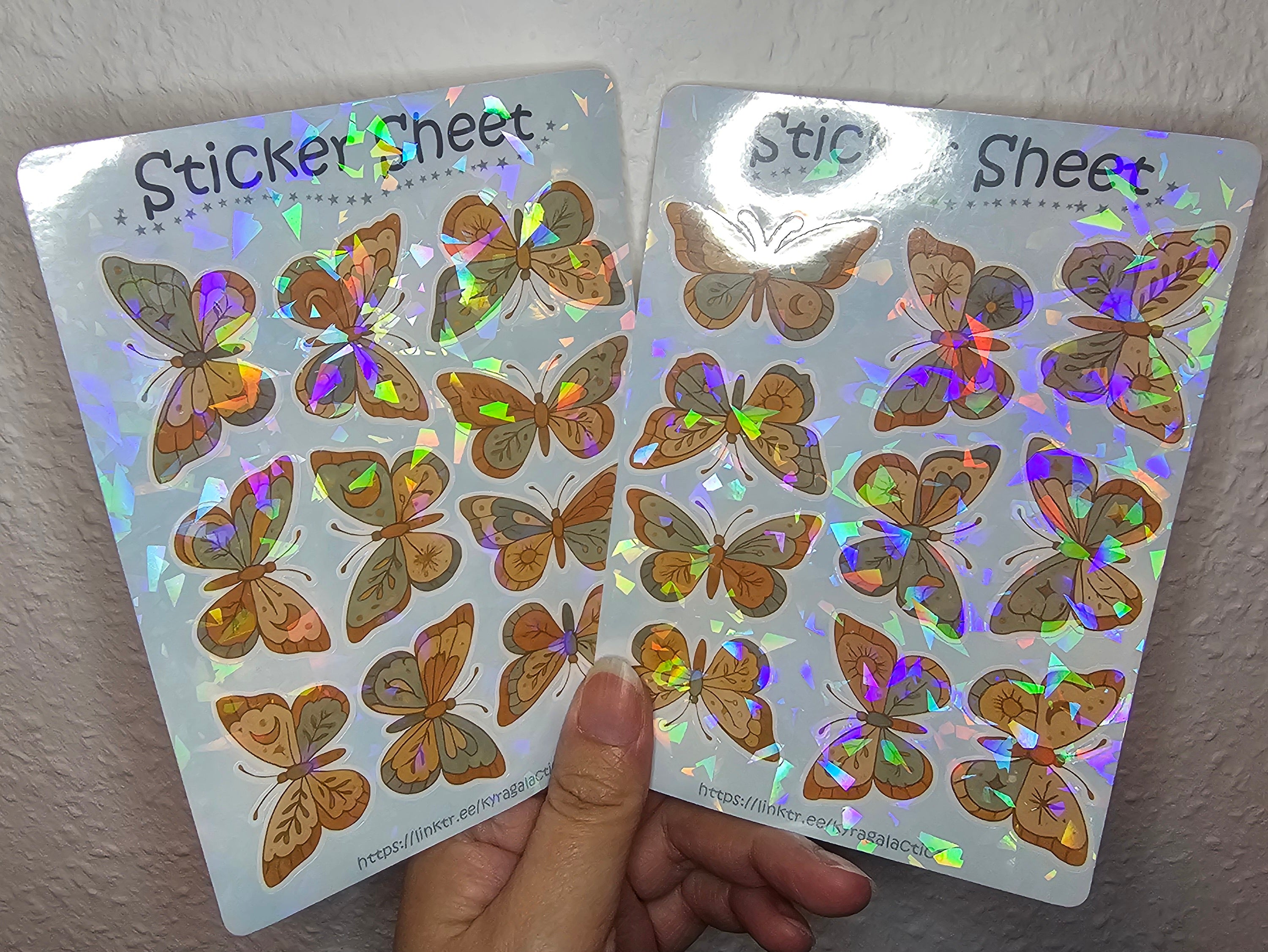 Schmetterlinge Sticker Set – 2 Bögen