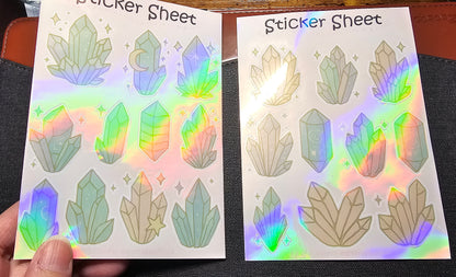 Crystals Sticker Set – 2 Sheets 