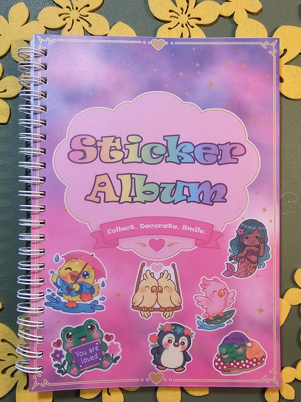 Magisches Stickeralbum DIN A5 | Wiederverwendbares Stickeralbum (50 Seiten)