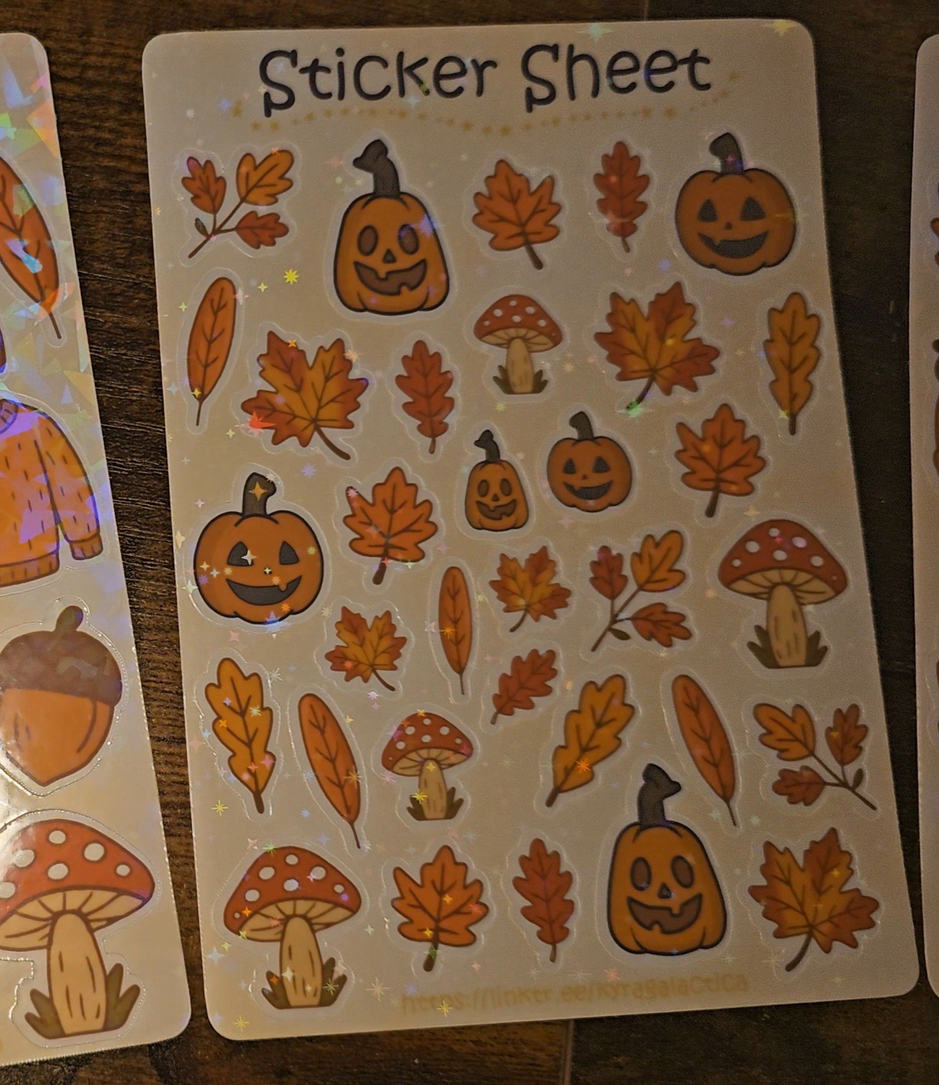 Autumn Sticker Set – 3 Sheets