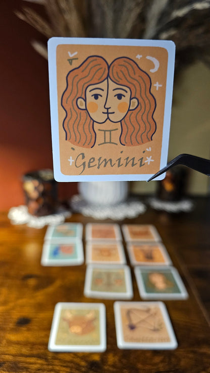 Single stickers - Zodiac signs in boho style